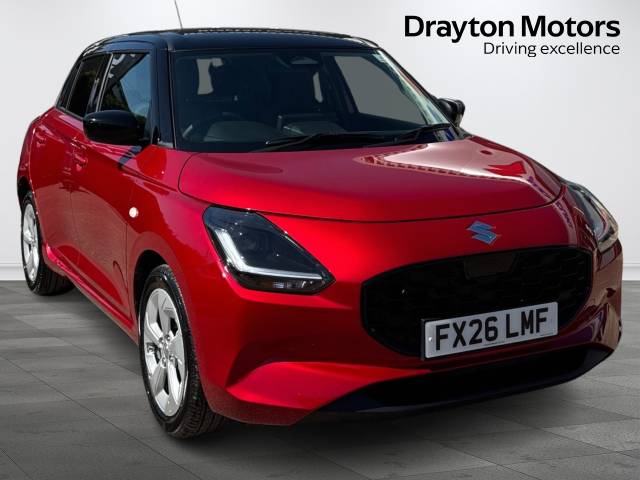 Suzuki Swift 1.2 Mhev Motion Hatchback 5dr Petrol Hybrid CVT Euro 6 (s/s) (82 Ps) Hatchback Petrol - BURNING RED/BLACK ROOF