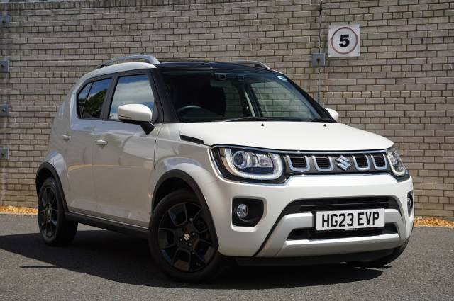 Suzuki Ignis 1.2 Dualjet 12V Hybrid SZ5 Hatchback Petrol Pearl/metallic paint - Pure white pearl/Black