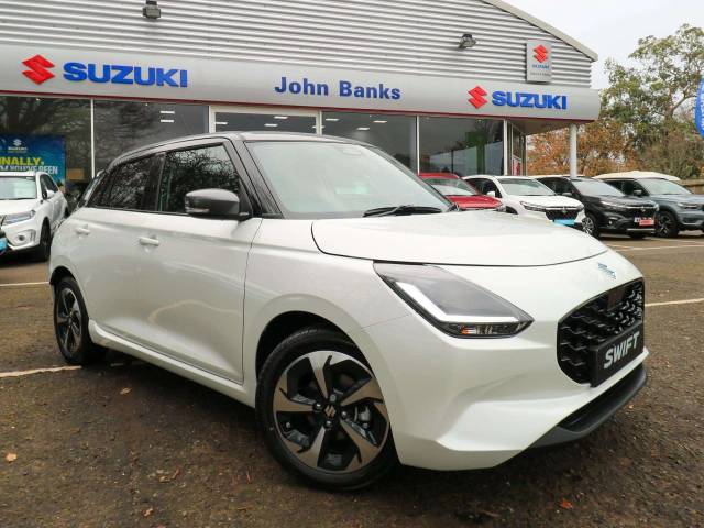 Suzuki Swift 1.2 Mild Hybrid Ultra 5dr CVT Hatchback Hybrid Pure White / Mineral Grey