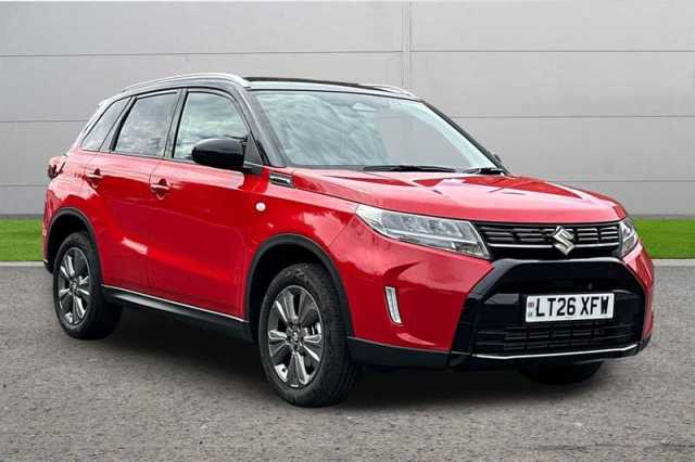 Suzuki Vitara 1.4 BOOSTERJET MHEV 109 MOTION 5DR AUTO 4x4 Petrol Two tone Solid/Metallic - Bright Red/Cosmic black pearl