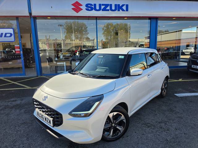 Suzuki Swift 1.2 MHEV Ultra Hatchback 5dr Petrol Hybrid CVT Euro 6 (s/s) (82 ps) Hatchback Hybrid White